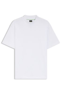 Porsche x BOSS relaxed-fit T-shirt with logo collar, White
