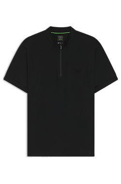Polo Porsche x BOSS con cuello con cremallera en algodón