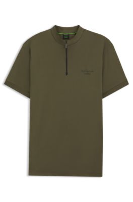 Polo Porsche x BOSS con cuello con cremallera en algod&oacute;n, Cal