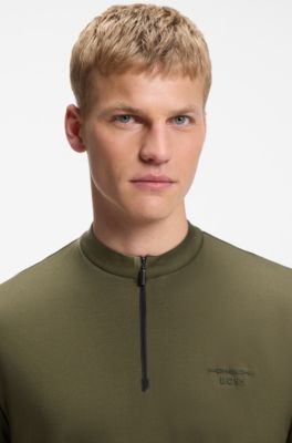 Polo Porsche x BOSS con cuello con cremallera en algod&oacute;n, Cal
