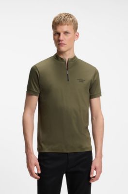 Polo Porsche x BOSS con cuello con cremallera en algod&oacute;n, Cal