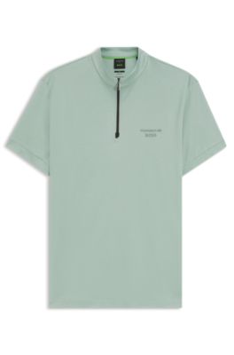 Polo Porsche x BOSS con cuello con cremallera en algod&oacute;n, Cal