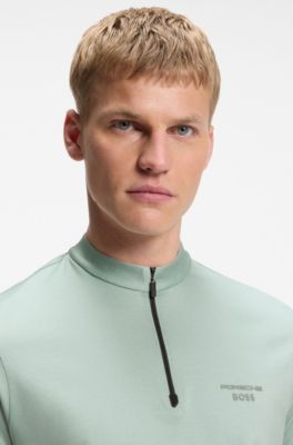 Polo Porsche x BOSS con cuello con cremallera en algod&oacute;n, Cal