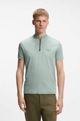 Polo Porsche x BOSS con cuello con cremallera en algod&oacute;n, Cal