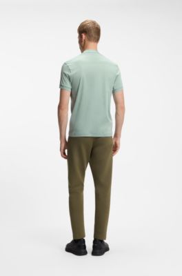 Polo Porsche x BOSS con cuello con cremallera en algod&oacute;n, Cal