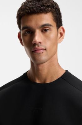 Porsche x BOSS sweatshirt with reflective logo, Black