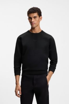 Sweat Porsche x BOSS avec logo r&eacute;fl&eacute;chissant, Noir