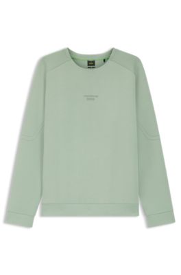 Porsche x BOSS sweatshirt with reflective logo, Light Green