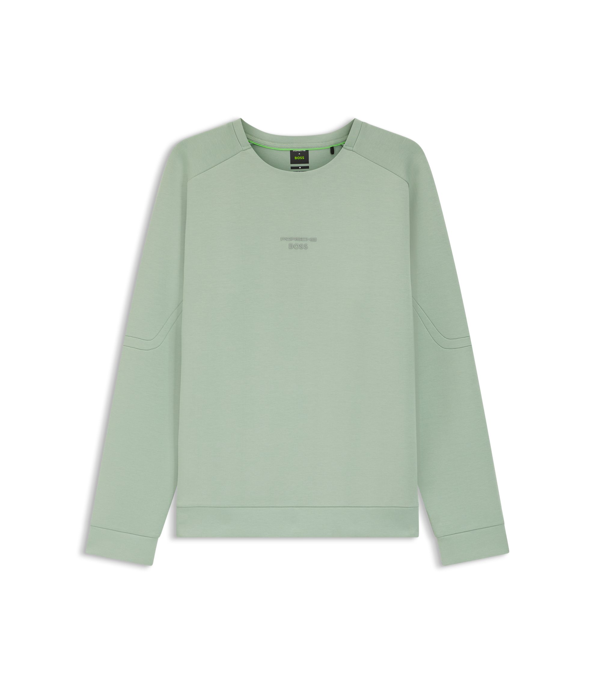BOSS - Porsche x BOSS sweatshirt with reflective logo - Light Green