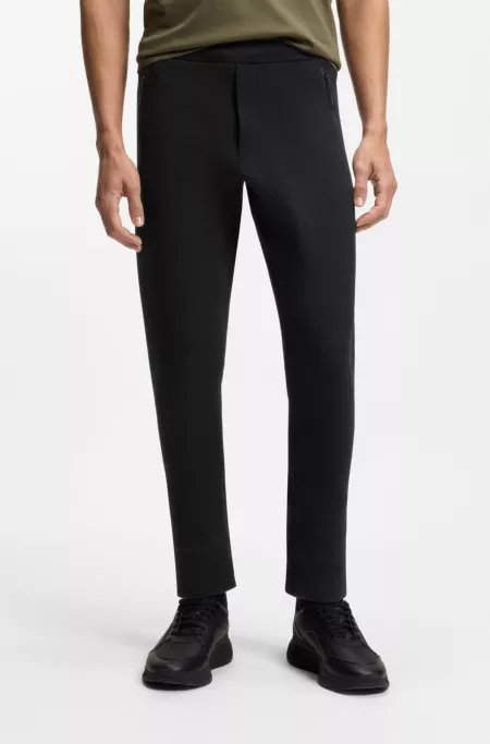 Porsche x BOSS track pants with tonal reflective branding