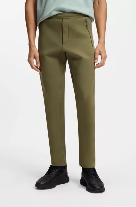 Porsche x BOSS track pants with tonal reflective branding