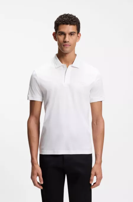 Porsche x BOSS polo shirt in mercerized cotton
