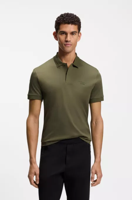 Porsche x BOSS polo shirt in mercerized cotton