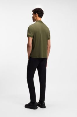 Porsche x BOSS polo shirt in mercerized cotton, Light Green