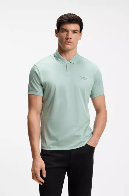 Porsche x BOSS polo shirt in mercerized cotton