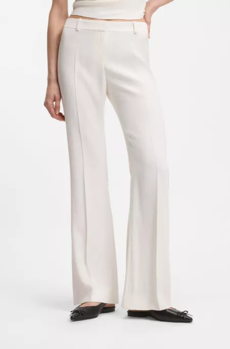 Regular-fit trousers with kick flare