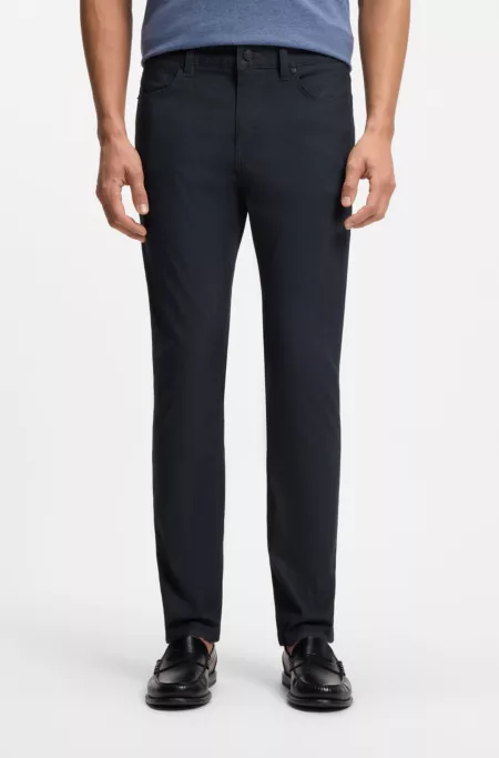 Delaware slim-fit trousers in a cotton blend