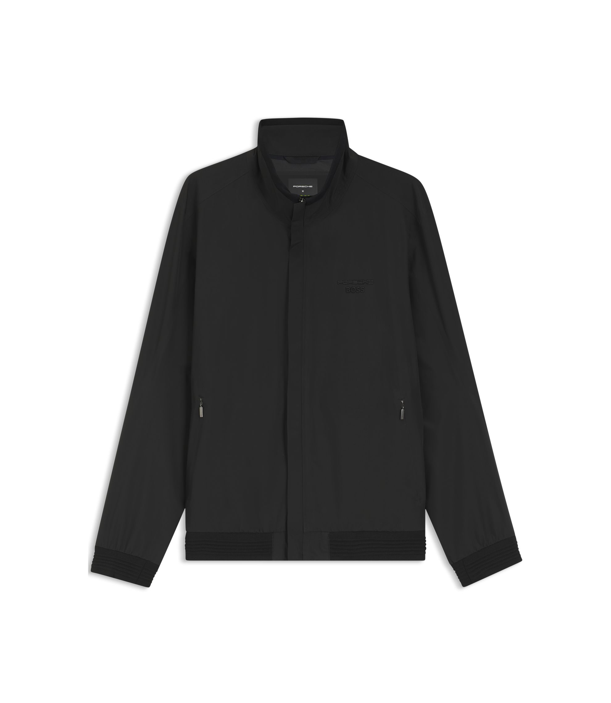 BOSS - Porsche x BOSS water-repellent softshell jacket - Black