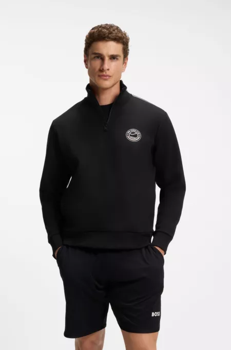 Sweatshirt with tennis artwork