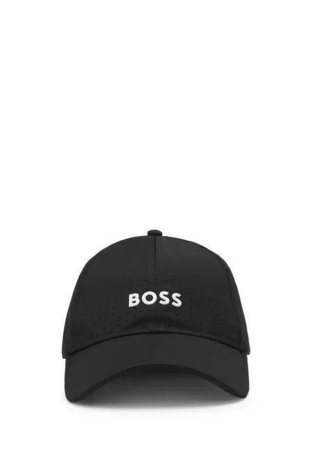 Perforated cap with gloss logo