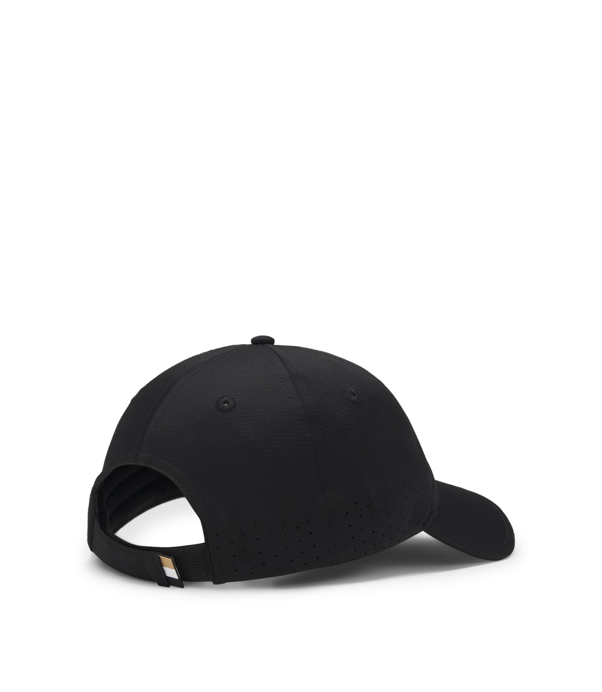 BOSS - Perforated cap with gloss logo - Black