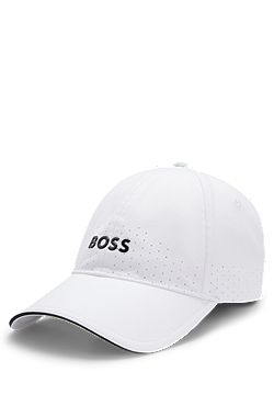 Perforated cap with gloss logo