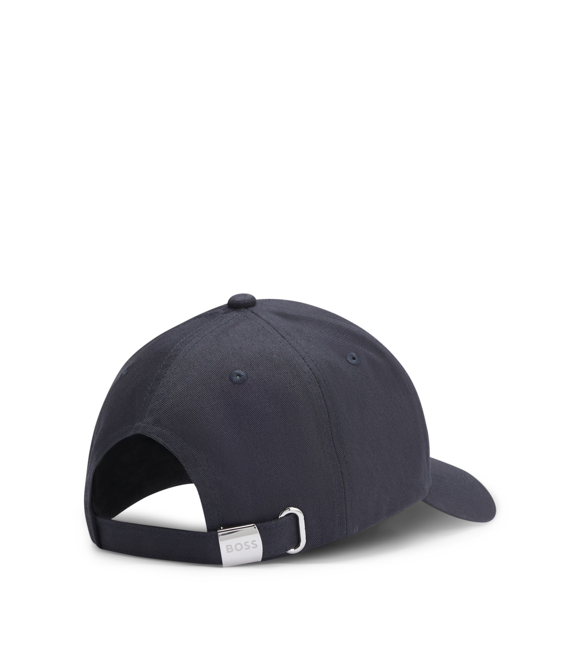 BOSS - Structured-logo cap in cotton twill - Dark Blue