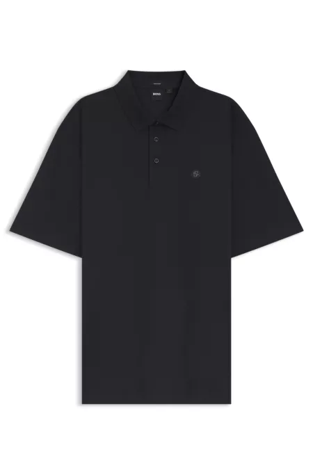 Regular-fit polo shirt in mercerized interlock cotton