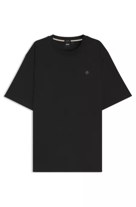 Regular-fit T-shirt in mercerized interlock cotton