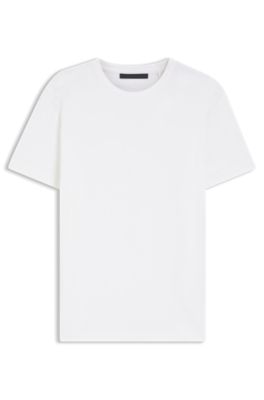 BOSS BY BECKHAM T-shirt in cotton and silk, White