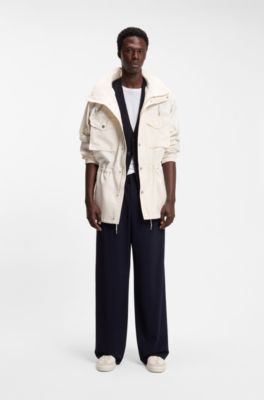 BOSS BY BECKHAM T-shirt in linen, White