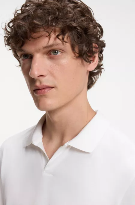 BOSS BY BECKHAM polo shirt in cotton and silk