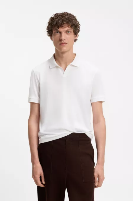 BOSS BY BECKHAM polo shirt in cotton and silk