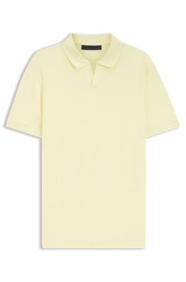 BOSS BY BECKHAM polo shirt in cotton and silk, Beige