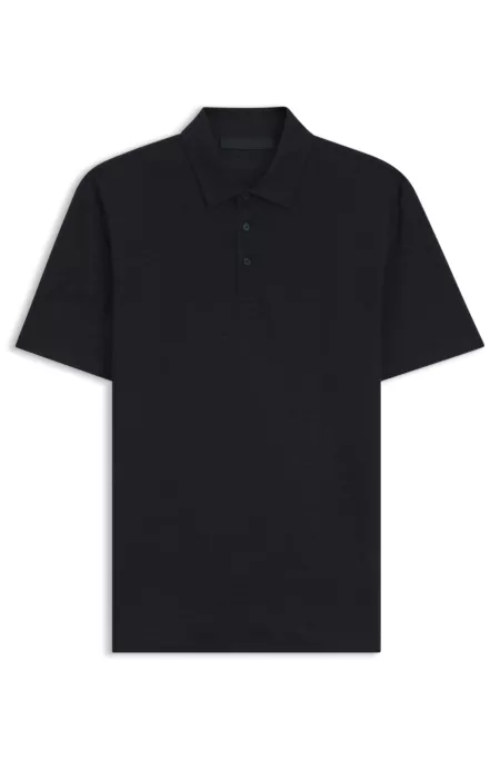 BOSS BY BECKHAM polo shirt in linen