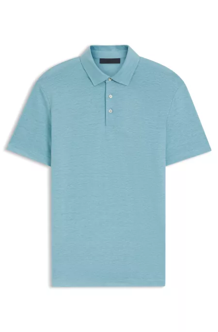 BOSS BY BECKHAM polo shirt in linen