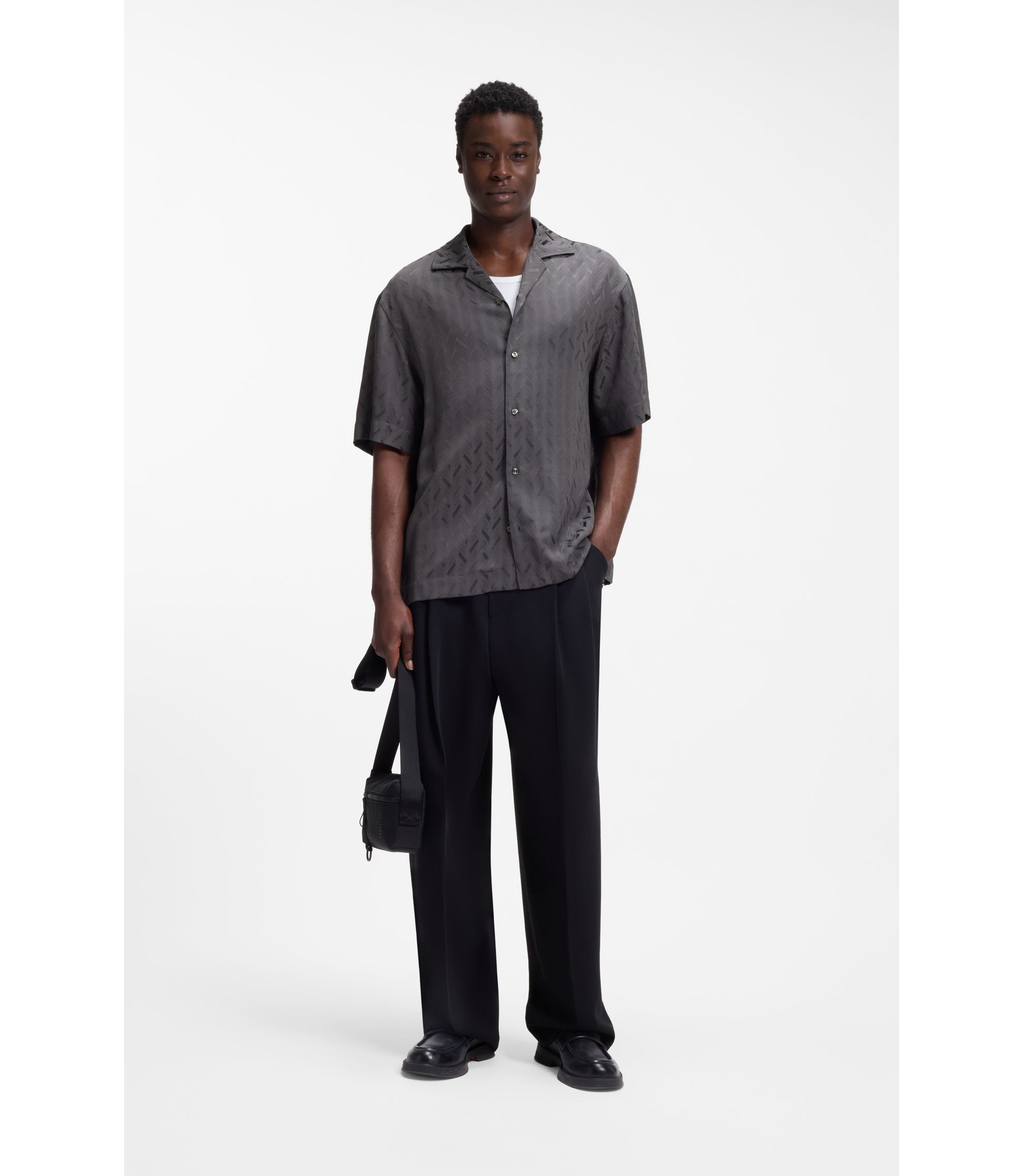 HUGO BOSS ポロシャツ XXL HUGO BOSS（ヒューゴボス）ポロシャツ 黒 サイズ:XXXL メンズ