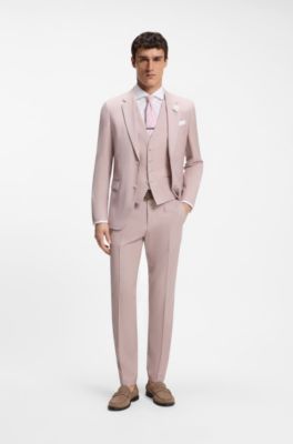 Chemise Regular en coton italien structur&eacute;, Blanc