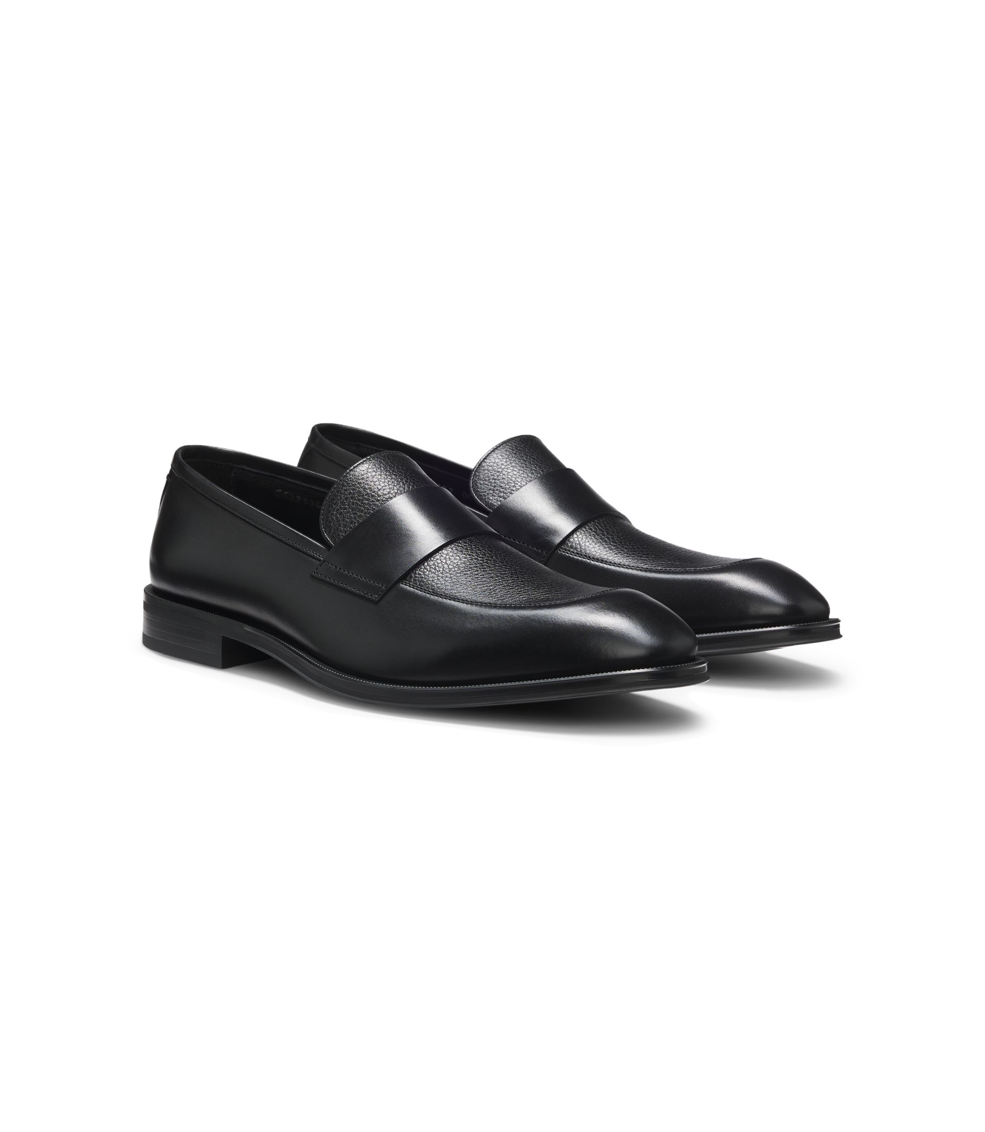 hugo boss dress shoes Mens Highline Derby Black 8M US Monk Strap Hugo Boss Black Tie Up