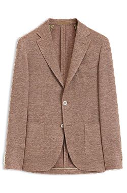 Slim-fit jacket in linen
