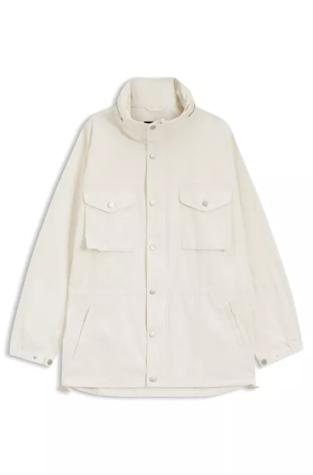 BOSS BY BECKHAM parka jacket in cotton
