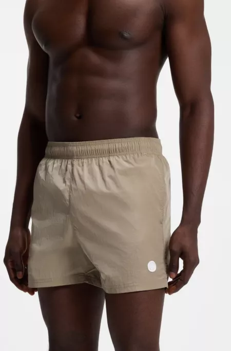 Swim shorts with Double B monogram trim