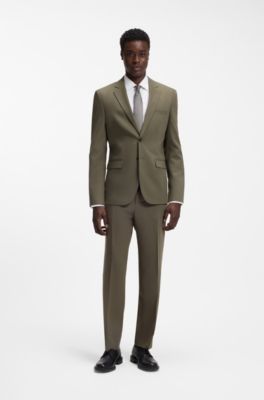 Slim-fit shirt in dobby cotton, White