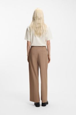 Camiseta de punto de algod&oacute;n con logo de coraz&oacute;n, Blanco