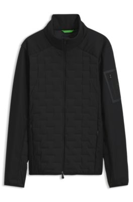 Chaqueta repelente al agua con relleno de plum&oacute;n certificado, Negro