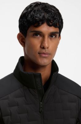 Chaqueta repelente al agua con relleno de plum&oacute;n certificado, Negro