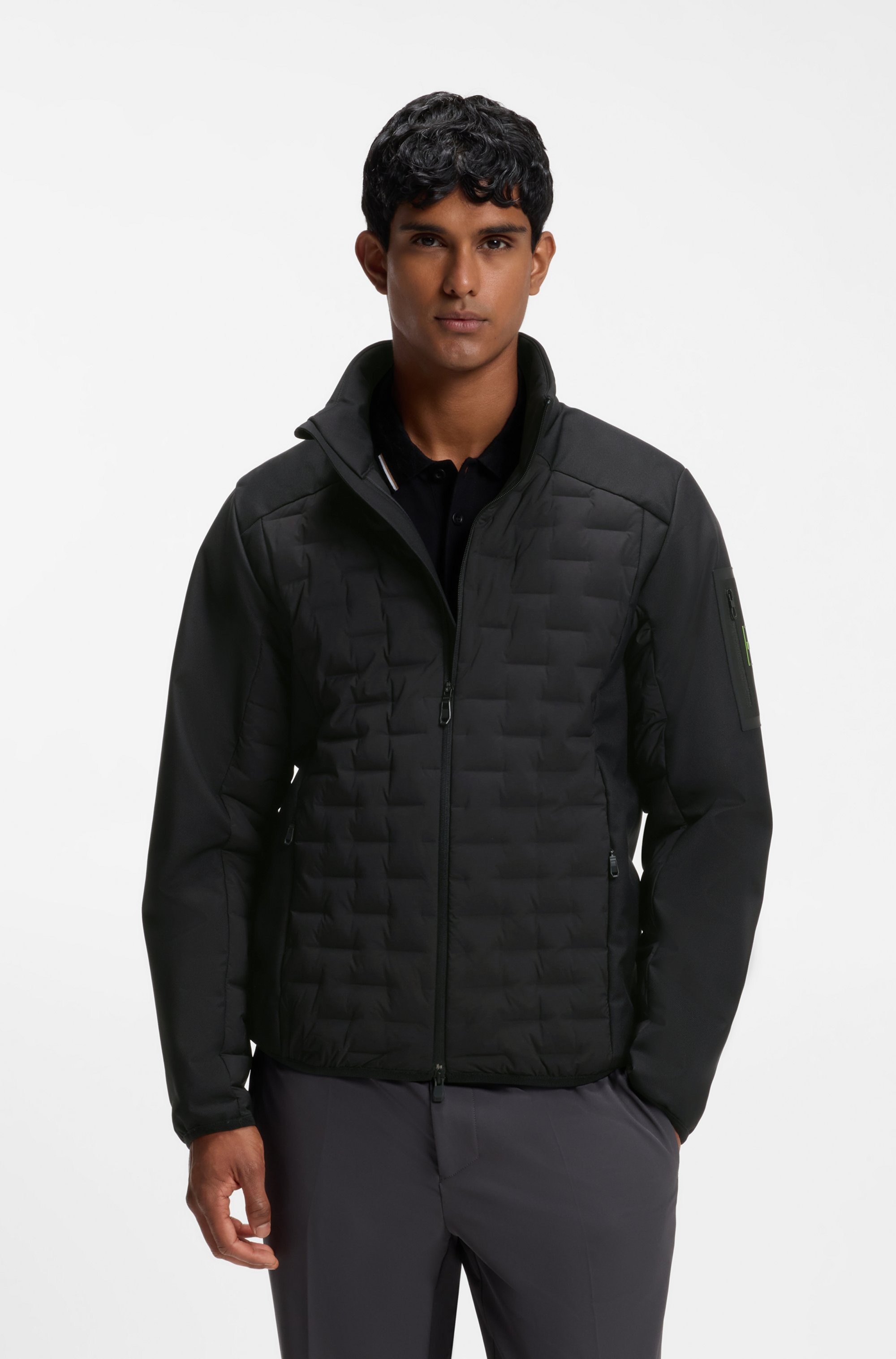 Water-repellent jacket with down filling