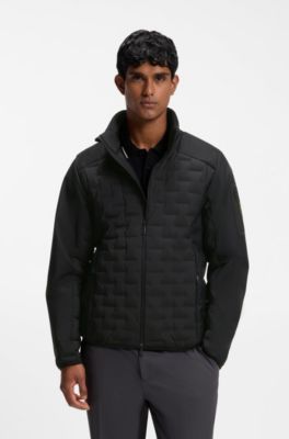 Chaqueta repelente al agua con relleno de plum&oacute;n certificado, Negro