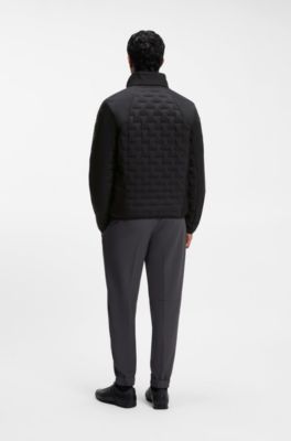 Chaqueta repelente al agua con relleno de plum&oacute;n certificado, Negro