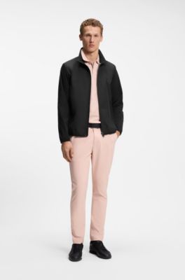 Chaqueta de tejido multiel&aacute;stico repelente al agua, Negro